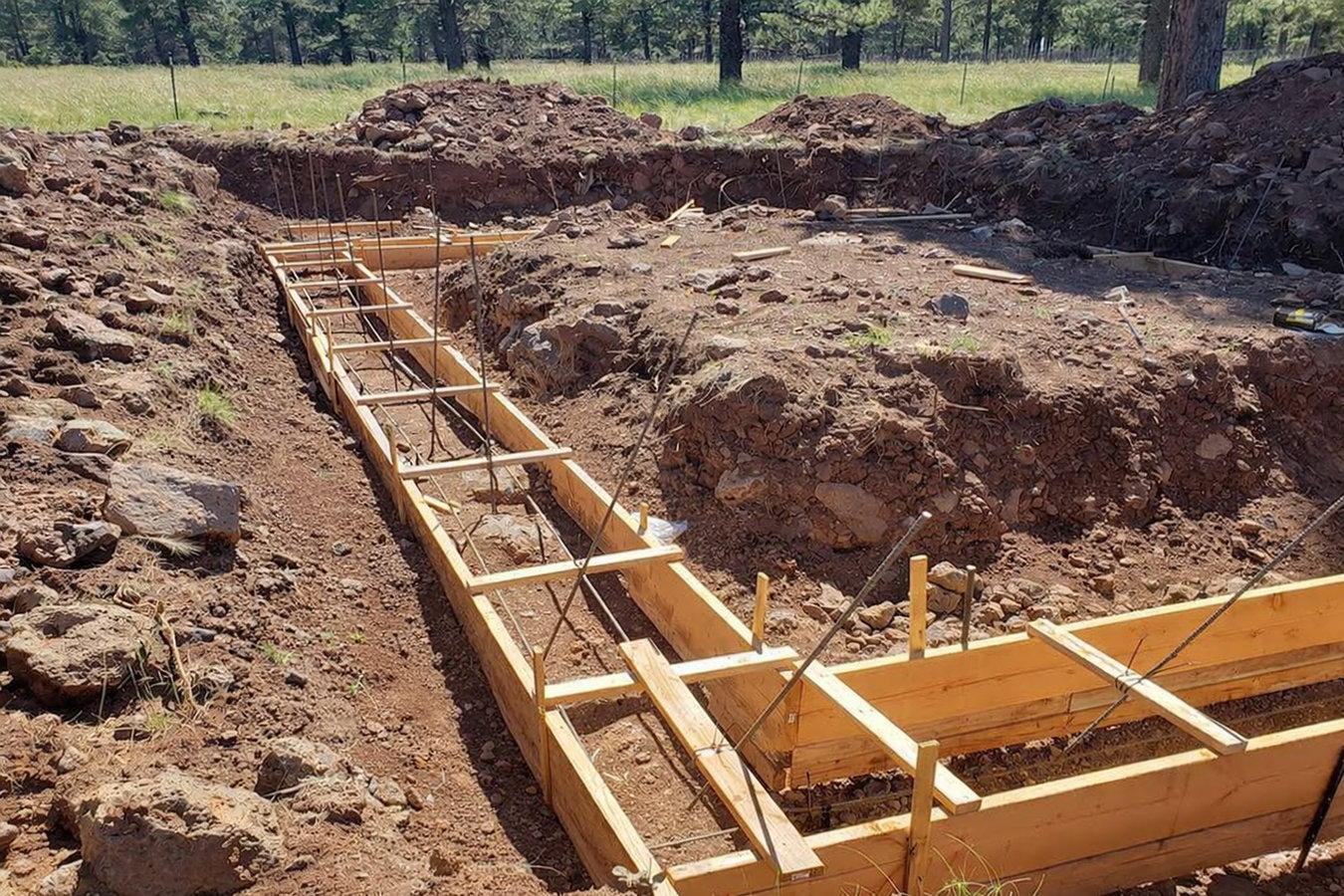 Concrete footings in Lakewood, WA